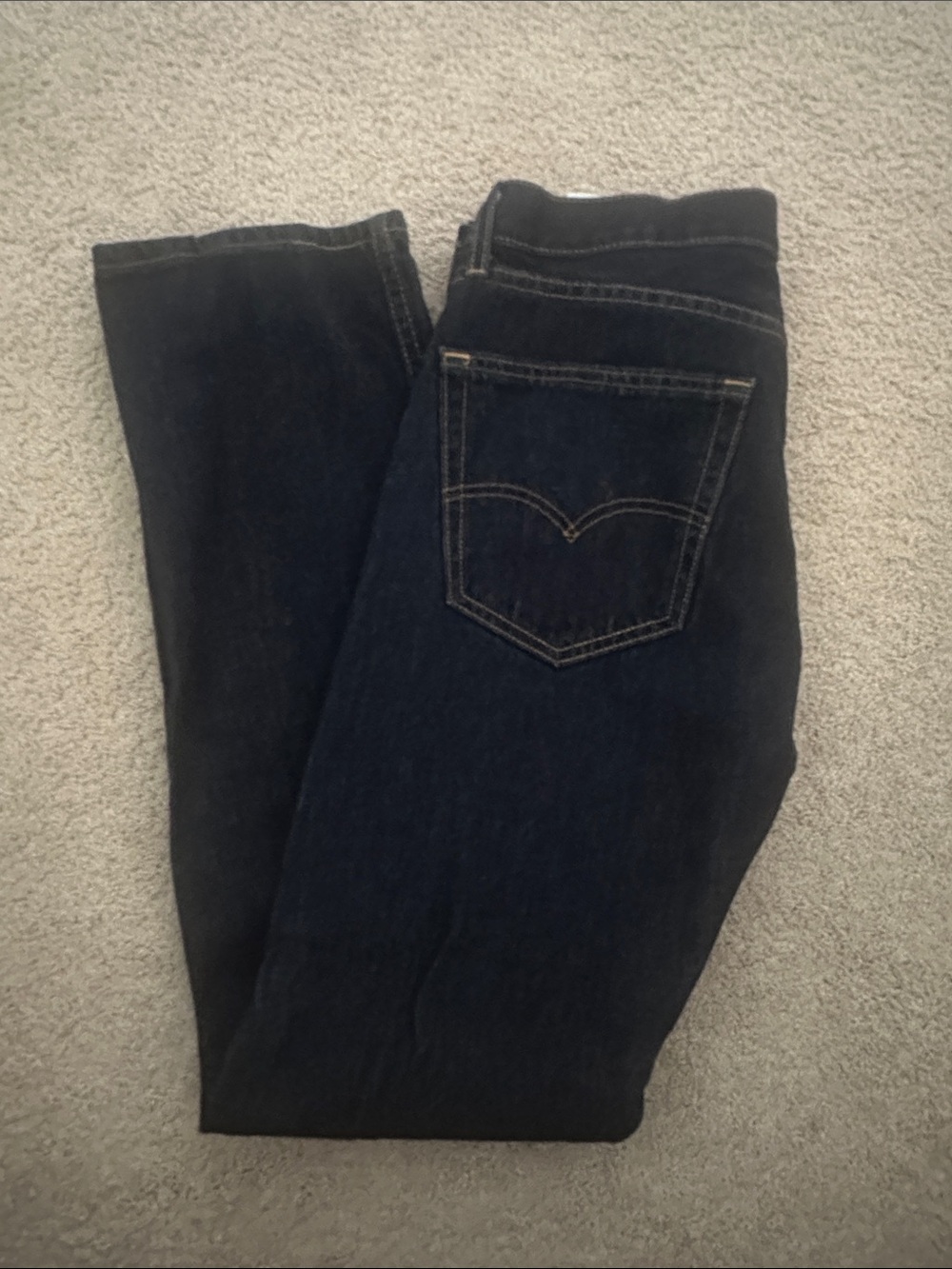 Levi's Dark Blue Straight-Leg Jeans - Picture 6 of 6
